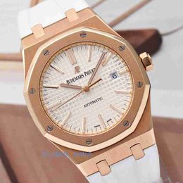 AAoipiy Watch Luxury Designer Shoot Offshore 15400 White Plate Rose Gold Automatic Mechanical Mens Watch
