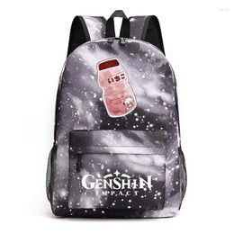 Backpack Fashion Classic Genshin Impact Notebook Backpacks Pupil School Bags Print Oxford Waterproof Boys/Girls Laptop