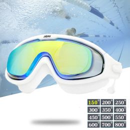 Swimming Goggles Adults Waterproof Swim Diving Mask Eyewear UV Anti Fog Adjustable Oculos Espelhado Pool Water Sport Glasses 240522