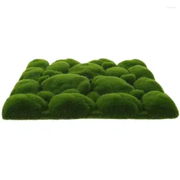 Decorative Flowers Simulation Moss Foam Wall Artificial Fake Grass Decor Mat Green Board Panels Faux Turf Decoration Rug Panel Hedge