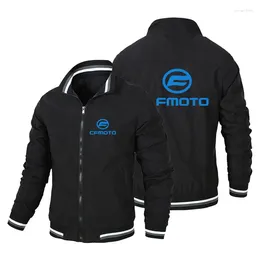 Men's Jackets Cfmoto 2024 Racing Suit Jacket Long Sleeves Casual Gradient Motorcycle Waterproof Coat Print Clothing Comfortable Top