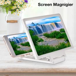 3D HD Mobile Phone Screen Magnifier Cellphone Magnifying Glass Stand Holder Movie Video Magnifier For Mobile Screen Projector