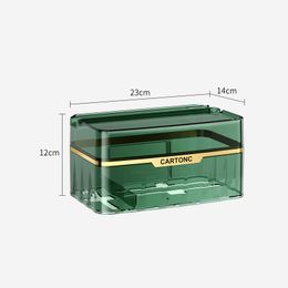 Wall hanging transparent tissue box, home bathroom, bathroom, no punching, waterproof paper drawer, wall hanging roll paper box