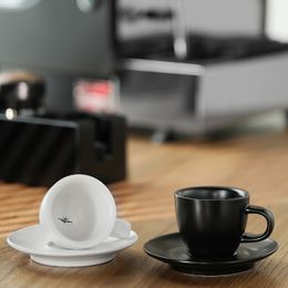 MHW-3BOMBER Espresso Mug 80ml Ceramic Coffee Cup and Saucer Professional Home Barista Latte Art Mug Exquisite Kitchen Accessorie 240522