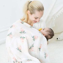 70%Bamboo Fibre 30%Cotton Baby Swaddle Bedding Infant Blanket Wrap Gauze Muslin Blankets Soft Breathable For Newborn 120x120CM