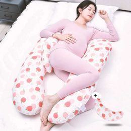Maternity Pillows Multifunction Pregnant Women Comfort Sleep Pillow Waist Support Abdominal Side Sleep Pillow Cotton Breathable Adjustable Pillow Y240522