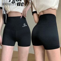 Women's Shorts 2024 Summer Sports Yoga Women Letter Embroidery Biker High Waist Casual Streetwear Elastic Female Underwear