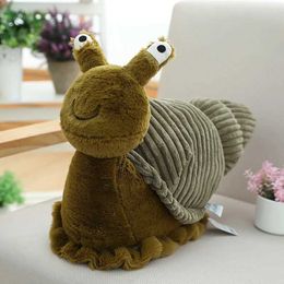 Plush Dolls 28cm/40cm Simulated Snail Plush Toy Soft Stuffed Cartoon Animal Lifelike Insect Doll Home Decor Baby Kid Birthday Christmas Gift H240521 XMSU