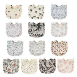 Bibs Burp Cloths Y1UB newborn teeth towel breathable baby drip bib baby mouth wiping cloth d240522