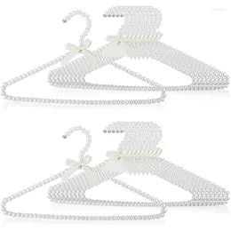 Hangers Pearl Clothes Hanger Beaded Clothing With Ribbon Standard For Women Bride Wedding Dress Coat Shirt