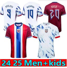 Brand new 2024/25 Norge home away Soccer Jerseys Haaland 24 25 noruega ODEGAARD Berge King camisetas de futbol national team Football Uniforms jersey Soccer fans