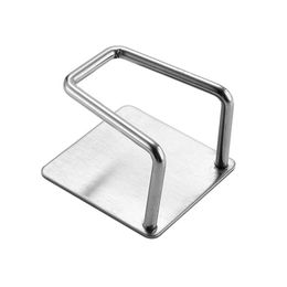 Stainless Steel Kitchen Sink Sponge Storage Holder Self Adhesive Drain Quick Drying Rack Wall Hooks Accessories Wire Ball Rag Storage Organiser Shelf JY1135