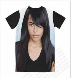 Aaliyah Tshirts New Fashion Men Women 3D Character Tshirts Casual T Shirt 3D Print T Shirt Tops DC0304397918