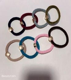 Party gifts multicolor glossy metal elastic rubber band C hair ring head rope suit for ladies favorite delicate ponytail Items hea8277493