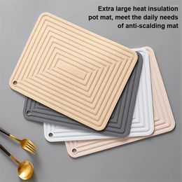 Table Mats Mat Silicone Pot Placemat Holder Foldable Reusable Cushion Pad Blue