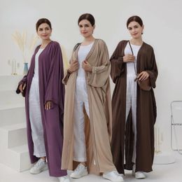 Casual Dresses Fashion Muslim Kimono Abaya Cardigan Ramadan Dubai Turkey Eid Dress For Women Islamic Comfortable