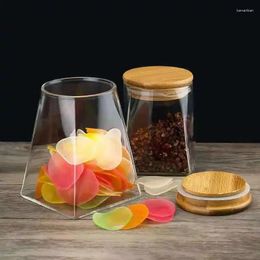 Storage Bottles Glass Container Kitchen Box Pots For Storing Food Containers Jar Lid Jars Boxes Organization Home Garden