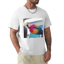 Men's Polos Tropical Bird T-Shirt Blacks Boys Whites Men T Shirts