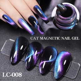LILYCUTE 7ml 9D Cat Magnetic Gel Nail Polish Laser Magnet Semi Permanent Soak Off UV LED Manicure For Art Varnish 240510