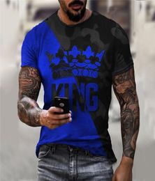 Rendering style men039s 3D printed Tshirt visual impact party shirt punk gothic round neck highquality American muscle style 3653680