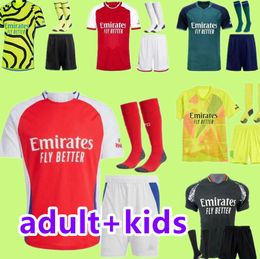 2023 2024 2025 SMITH ROWE G.JESUS SAKA soccer jerseys SALIBA 23 24 25 ODEGAARD MARTINELLI RICE RAMSDALE JORGINHO HAVERTZ football kits shirt adult Kids boys sets