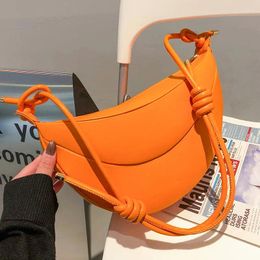 Shoulder Bags Trendy PU Leather Dumplings Design Crossbody Bag For Women 2024 Spring And Summer Handbags Purses