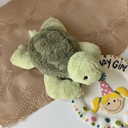 Plush Dolls Real Tortoise Plush Toy Turtle Soft and Cute Animal Doll Filling Keyring Car Bag Childrens Gift H240521 SB3I