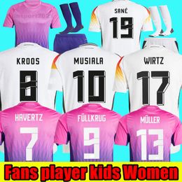 Germany 2024 Soccer Jerseys, Men's Football Shirt & Kids Kits - HUMMELS KROOS GNABRY WERNER MUSIALA MULLER HAVERTZ WIRTZ PAVLOVIC GUNDOGAN kids Women Long sleeved