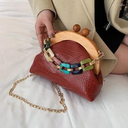 Shoulder Bags Fashion Clip Chain Purses Handbags Women Crossbody 2024 Luxury Designer Messenger Flap High Quality