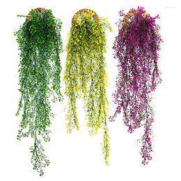 Decorative Flowers Artificial Hanging Ivy Vine Plants Leaf Home Decor Wedding Party Roof Wall Room Christmas Decoration 85/120cm