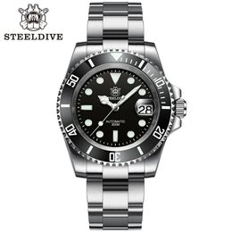 SD1953 Selling Ceramic Bezel 41mm Steeldive 30ATM Water Resistant NH35 Automatic Mens Dive Watch Reloj 240515