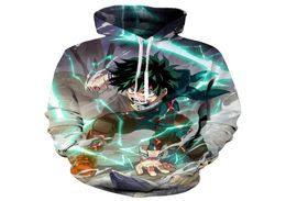 My Hero Academia Season Green Valley 3D printing a long sweater coat hooded sweater anime cosplay new9726932