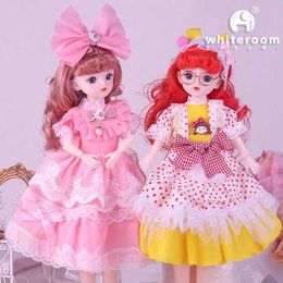 Dolls 1/6 Bjd Doll Starry Blue Eyes 30CM 23 Movable Joined Dolls Fashion Dress DIY Toy Dolls with Shoes for Children Birthday Gifts S2452203