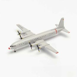 Aircraft Modle 1/500 Scale Diecast Russia Ilyshin IL18 IL-18 Interflug Aircraft Airplane Models for Display Collections Y240522
