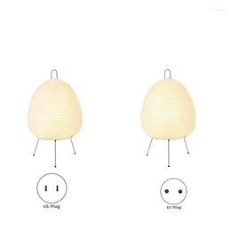 Table Lamps Japanese Rice Paper Lantern LED Lamp Living Room Bedroom Bedside Study El Homestay Tripod Floor