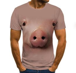 Men039s TShirts Summer 2022 Pig Pattern Print Shirt Fun T Shirt Hip Hop Clothing Short Sleeved Street 3d PrintedMen039s7870615