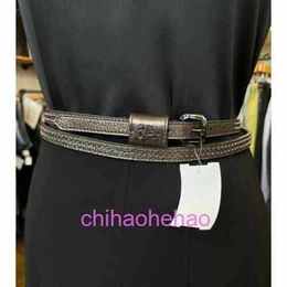 Designer BBorbiriy belt fashion buckle genuine leather Size 28 70 Double Wrap Around Leather Silver Pewter RJNSRYJ