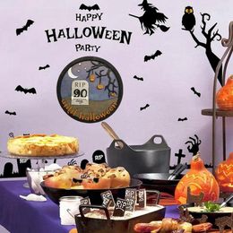 Party Decoration 1Pcs Wood Halloween Countdown Calendar Holiday 30X30cm