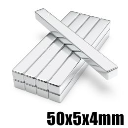 2/5/10/20/50 Pcs 50x5x4 N35 Neodymium Magnet 50mm X 5mm X 4mm NdFeB Block Super Powerful Strong Permanent Magnetic imanes