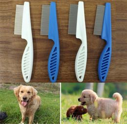 Cat Dog beauty tools Metal Nit Head Hair Pet Lice Comb Fine Toothed Flea Flee Handle pets supplies3668125