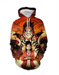 Mens Designer Hoodies for Women Men Couples Sweatshirt Lovers 3d Anime One Piece Hoodies Coats Hooded Pullovers Tees Clothing1466455