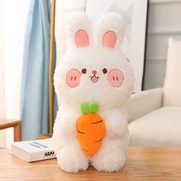 Plush Dolls 30cm-60cm Cuddly Cute Stuffed Carrot Bunny / Rabbit Plush Toy Doll Soft Pillow Hug Gift for Girls Boys Kids Girlfriends Wifes H240521 Z1MO