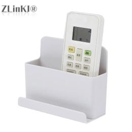 Wall Mounted Organizer Storage Box Remote Control Air Conditioner Storage Case Mobile Phone Plug Holder Stand Container S/L Size
