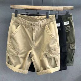 Yaz Çok Ağız Torbası Modaya Modeli İş Şortları, Capri Gevşek Yuwen Le Orta Pantolon, Erkekler Büyük Boyut M522 23