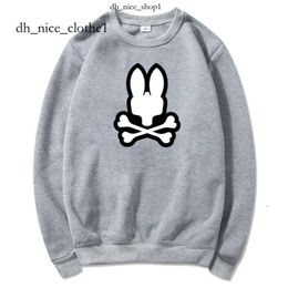 Psyco Bunny Fun Rabbit Printing Hoodies Cotton essentialsclothing Hooded Purple Hoodie fear of ess Sweater Sports Sweatshirts Men Pullovers bunny psyco hoodie 644