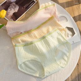 Women's Panties 3PCS/Set Cotton Underwear For Women Underpants Girls Student Briefs Lady Cute Lingerie Macaron Color Multicolored