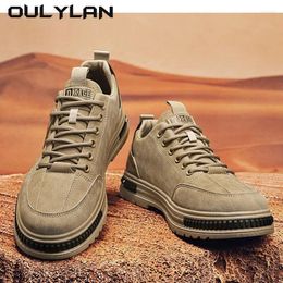 Casual Shoes Oulylan Fashion Wear-resistant Anti Slip Men's Work Trendy Versatile Footwear For Men Classics Style Shoe