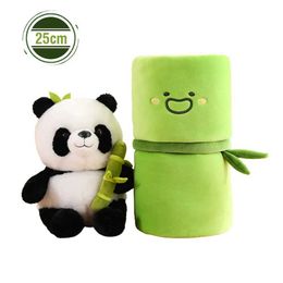 Plush Dolls Kawaii Bamboo Panda Doll Plush Doll Toy Soft Fill Plush Pillow Toy Girl Girlfriend Chidren Halloween Gift H240521 15G7
