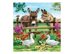 Farm animal pattern 5D DIY full diamond cross stitch diamond mosaic home decoration4887724