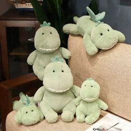 Plush Dolls Super Soft Lying/Sitting Dinosaur Toy Stuffed Animals Doll Cushion Throw Pillow Hug Cuddly Plushies Birthday Gifts H240521